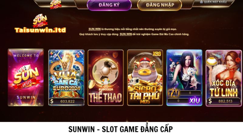 Sunwin slot game cực khủng