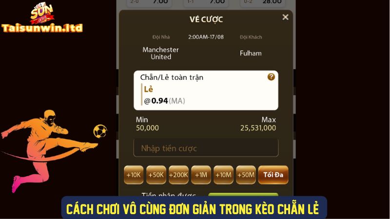 Chơi kèo chẵn lẻ vô cùng đơn giản