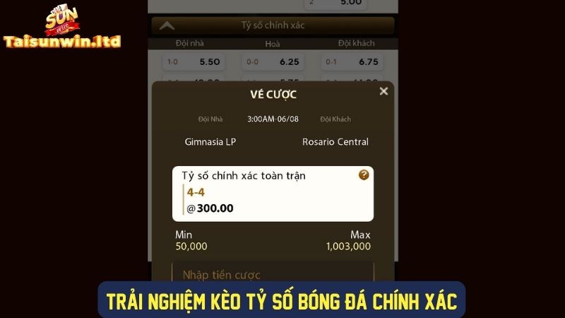 Khám phá loại kèo tỷ số chính xác