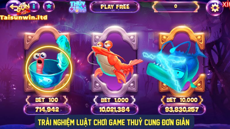 Luật chơi Thuỷ Cung vô cùng đơn giản