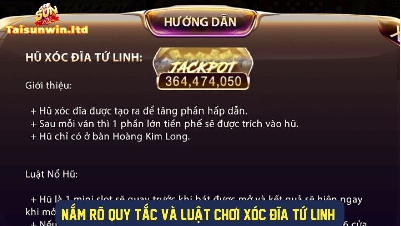 Nắm rõ luật chơi cơ bản trong xóc đĩa tứ linh