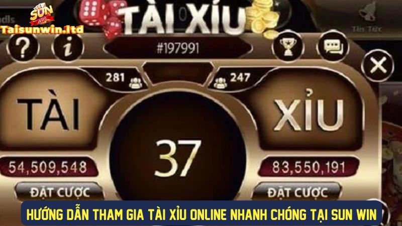 Tham gia chơi tài xỉu nhanh chóng tại cổng game